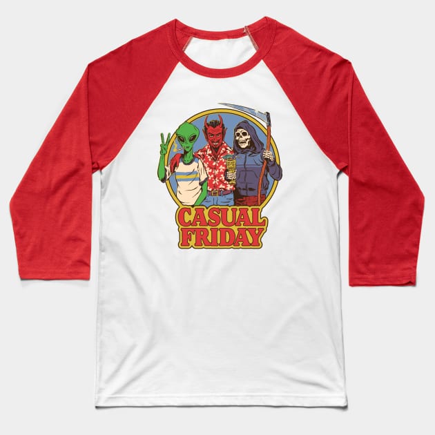 Casual Friday Baseball T-Shirt by Steven Rhodes